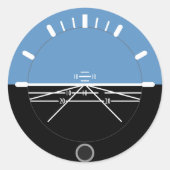 Aviation AI Round Sticker (Voorkant)
