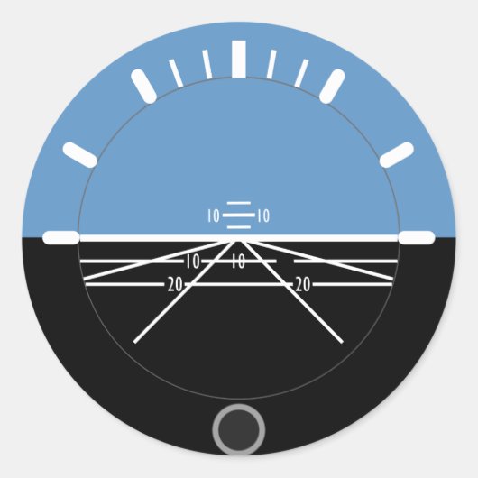 Aviation AI Round Sticker (Voorkant)