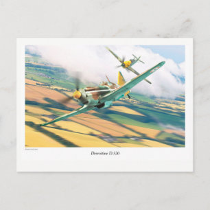 Aviation Art Briefkaart "Dewoitine D.520"