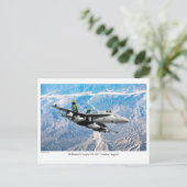 Aviation Art Briefkaart "F/A-18 Hornet" (Staand voorkant)