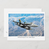 Aviation Art Briefkaart "F/A-18 Hornet" (Voorkant / Achterkant)