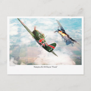 Aviation Art Briefkaart "Nakajima Ki-84疾 風 "Frank"