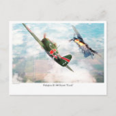 Aviation Art Briefkaart "Nakajima Ki-84疾 風 "Frank" (Voorkant)