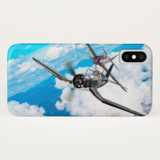Aviation Art Device Cass "F4U Corsair" Case-Mate iPhone Case (Achterkant (horizontaal))