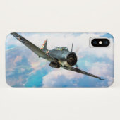 Aviation Art Device Cass "SBD Dauntless" Case-Mate iPhone Case (Achterkant (horizontaal))