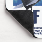 Aviation Art Mousepad "F4F Wildcat " Muismat (Hoek)