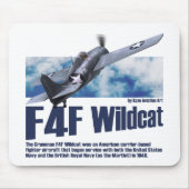 Aviation Art Mousepad "F4F Wildcat " Muismat (Voorkant)