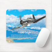Aviation Art Mousepad "F4U Corsair" Muismat (Met muis)