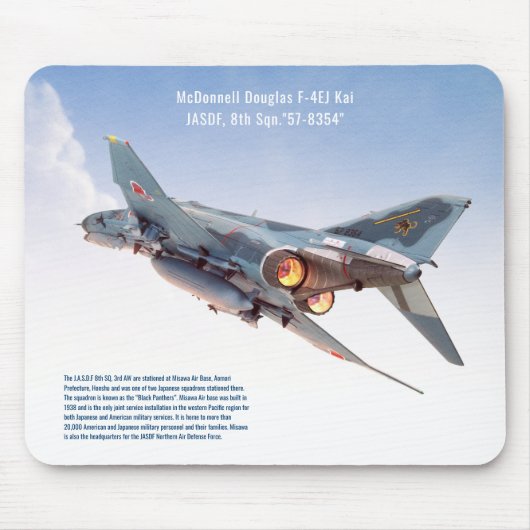 Aviation Art Mousepad "McDonnell Douglas F- 4EJ K" Muismat (Voorkant)