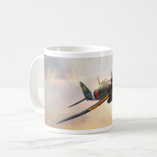 Aviation Art mug "A6M Zero" Koffiemok (Voorkant links)