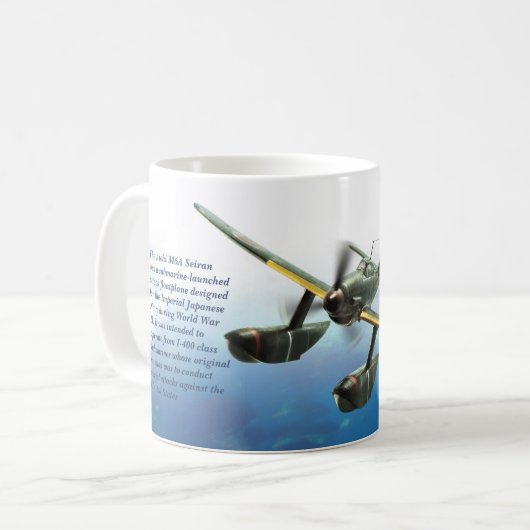 Aviation Art Mug "Aichi M6A Seiran 晴嵐" Koffiemok (Voorkant links)