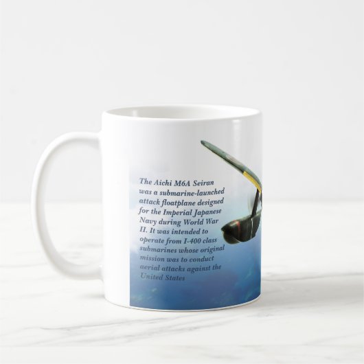 Aviation Art Mug "Aichi M6A Seiran 晴嵐" Koffiemok (Links)