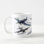 Aviation Art Mug " American warplane of WWII" Koffiemok (Links)
