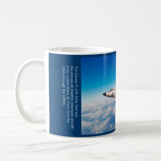 Aviation Art mug "Convair F-106 Delta Dart" Koffiemok (Links)