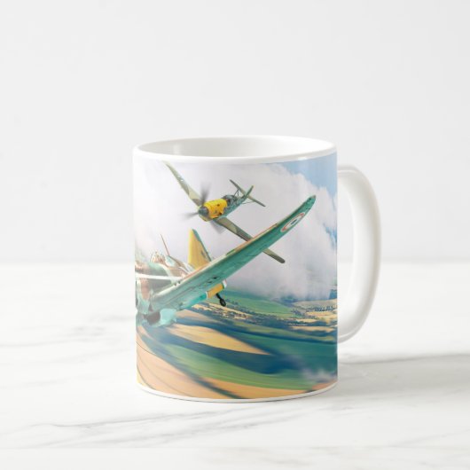 Aviation Art mug "Dewoitine D.520" Koffiemok (Voorkant rechts)