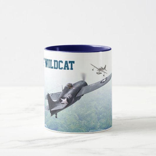 Aviation Art Mug "F4F Wildcat" Mok (Midden)