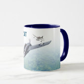 Aviation Art Mug "F4F Wildcat" Mok (Voorkant rechts)