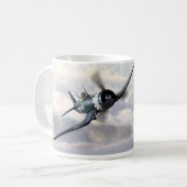 Aviation art mug "F4U Corsair" Koffiemok (Voorkant links)
