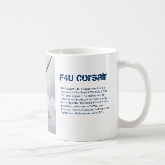 Aviation art mug "F4U Corsair" Koffiemok (Rechts)