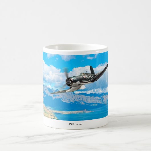 Aviation Art mug "F4U Corsair" Koffiemok (Center)