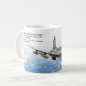 Aviation Art Mug "F-100 Super Sabre" Koffiemok (Voorkant links)