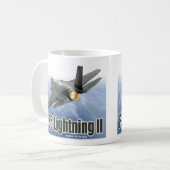 Aviation Art Mug "F-35 Lightning II" Koffiemok (Voorkant links)