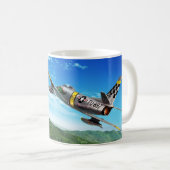 Aviation Art Mug "F-86 Sabre" Koffiemok (Voorkant rechts)