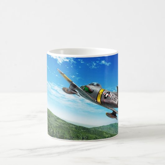Aviation Art Mug "F-86 Sabre" Koffiemok (Center)