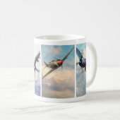 Aviation Art Mug "Fighter of World War II" Koffiemok (Voorkant rechts)