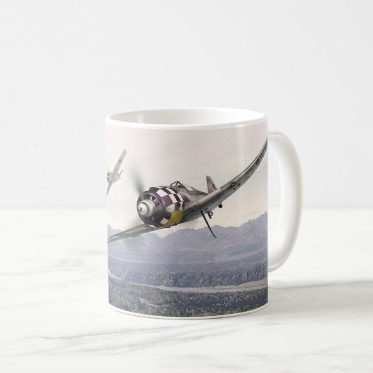 Aviation art mug"Fw190" Koffiemok (Voorkant rechts)