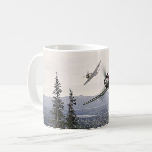Aviation art mug"Fw190" Koffiemok (Voorkant links)