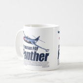 Aviation Art mug "Grumman F9F Panther" Koffiemok (Voorkant links)