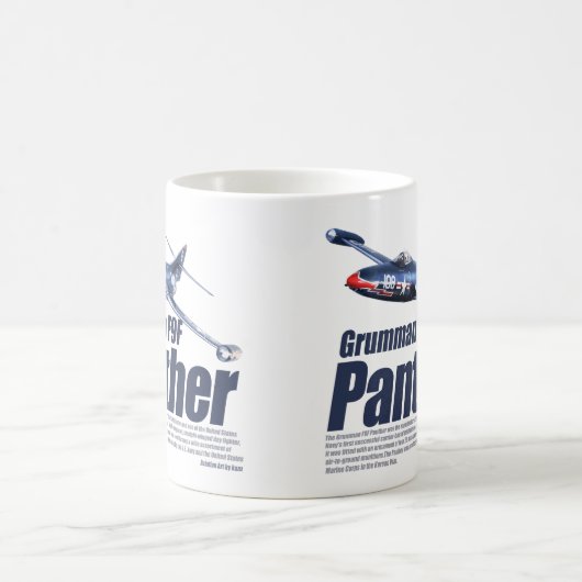 Aviation Art mug "Grumman F9F Panther" Koffiemok (Center)