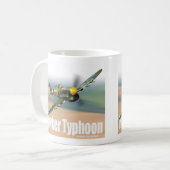 Aviation Art Mug “Hawker Typhoon" Koffiemok (Voorkant links)