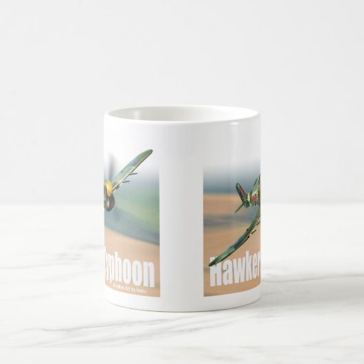 Aviation Art Mug “Hawker Typhoon" Koffiemok (Center)