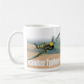Aviation Art Mug “Hawker Typhoon" Koffiemok (Links)