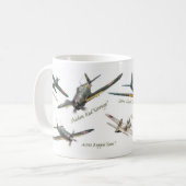 Aviation Art Mug "Japanese warplane of WWII" Koffiemok (Voorkant links)