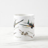 Aviation Art Mug "Japanese warplane of WWII" Koffiemok (Center)