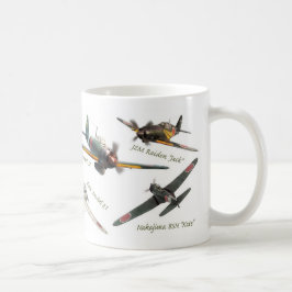 Aviation Art Mug "Japanese warplane of WWII" Koffiemok