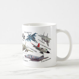 Aviation Art mug "Jet fighter"ジェット戦闘機のマグカップ Koffiemok