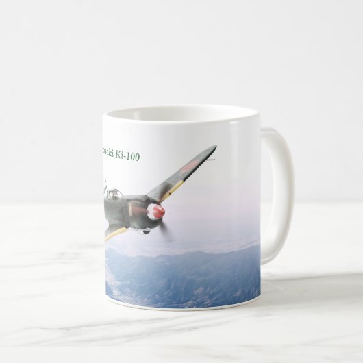 Aviation Art Mug "Kawasaki Ki-100 五式戦闘機" Koffiemok (Voorkant rechts)
