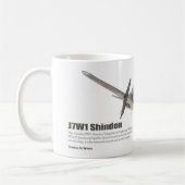Aviation Art mug "Kyushu J7W Shinden" Koffiemok (Links)