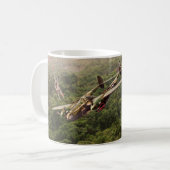 Aviation Art mug "Lockheed P-38 Lightning" Koffiemok (Voorkant links)