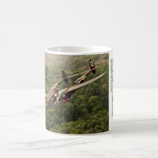 Aviation Art mug "Lockheed P-38 Lightning" Koffiemok (Center)