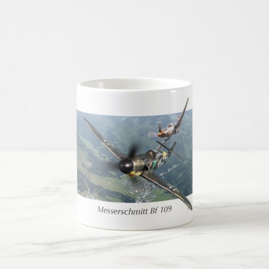 Aviation Art mug "Messerschmitt Bf 109" Koffiemok (Center)