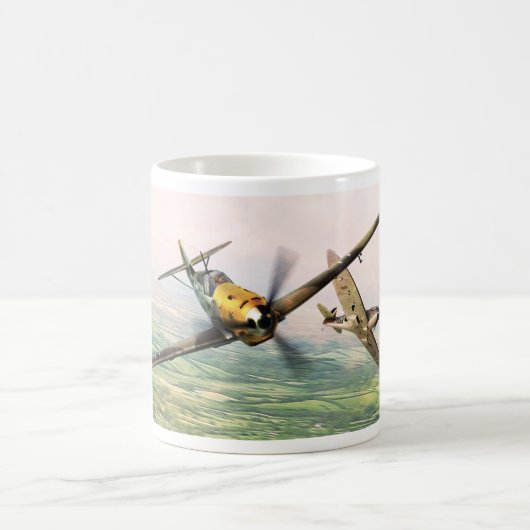 Aviation Art mug "Messerschmitt Bf 109" Koffiemok (Center)
