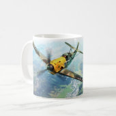Aviation Art mug "Messerschmitt Bf 109" Koffiemok (Voorkant links)
