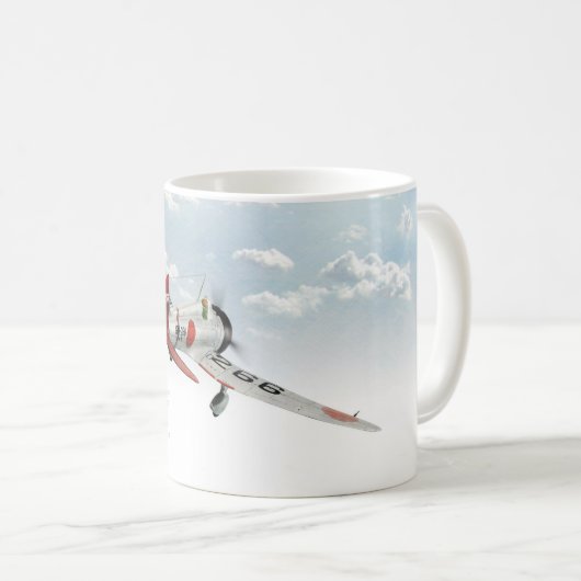 Aviation Art Mug "Mitsubishi A5M Claude" Koffiemok (Voorkant rechts)