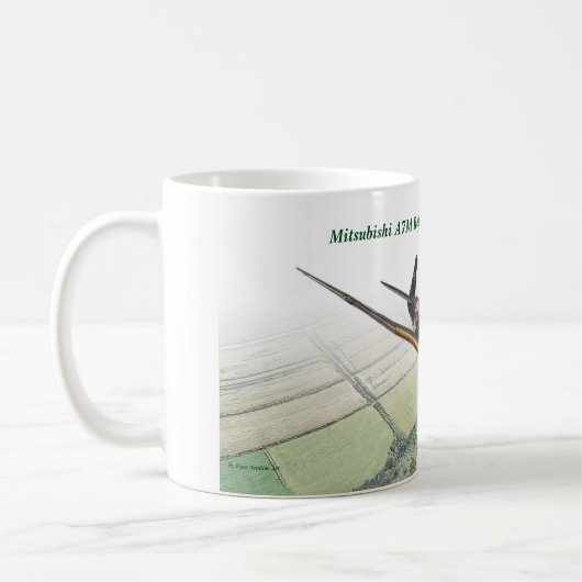 Aviation Art Mug "Mitsubishi A7M Reppu Sam" Koffiemok (Links)