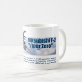 Aviation Art mug "Mitsubishi F-2 Viper Zero" Koffiemok (Voorkant rechts)